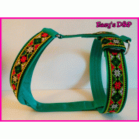 Tuig Bohemien 3 bloemen groen 