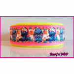 Stitch 3 neon roze neon geel fleece hb