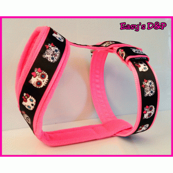 Tuig skull hello kitty neon roze 