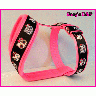 Tuig skull hello kitty neon roze 