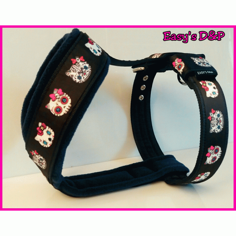 Tuig skull hello kitty donker blauw