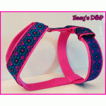 Tuig bloemen blauw fuchsia 