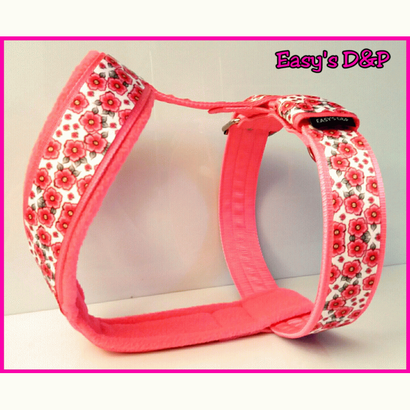 Tuig roze bloemen neon roze 