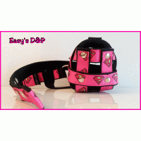 Muilkorf roze superman zwart nylon 