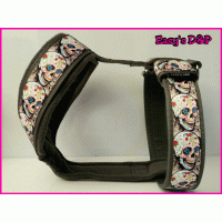 Tuig skull kruis grijs 