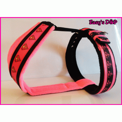 Tuig roze superman zwart neon roze 2,5 cm Tuig roze superman zwart neon roze 2,5 cm