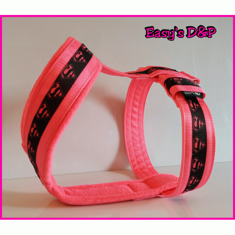 Tuig zwart roze superman neon roze 