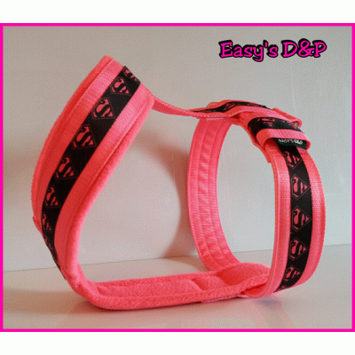 Tuig zwart roze superman neon roze 2,5cm Tuig zwart roze superman neon roze 2,5cm