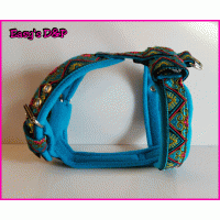 Tuig turquoise vierkant 2.5 cm 