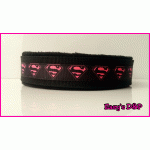 Zwart roze superman zwart hb