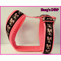 Tuig skull strik neon roze 