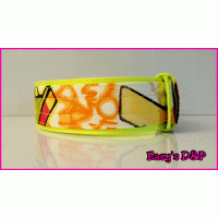 H.b stof graffiti neon geel