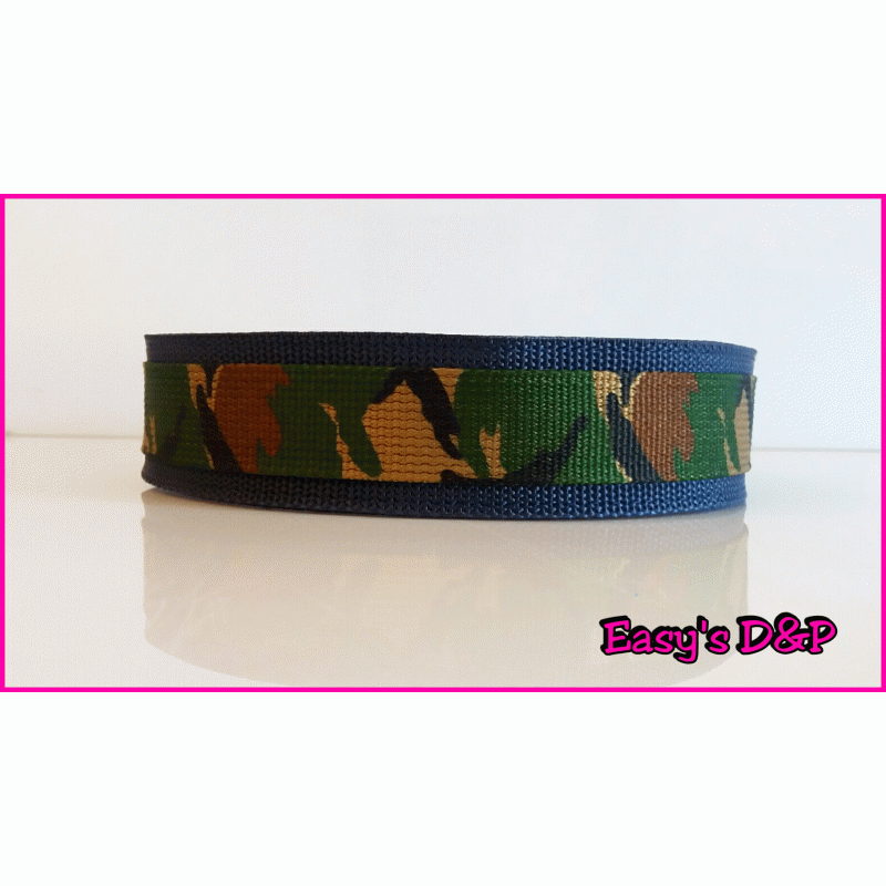 H.b donker blauw met groen camo
