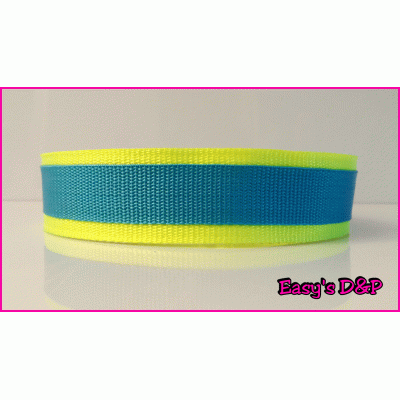 Neon geel met licht blauw hb