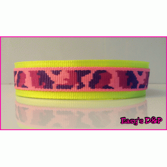 Neon geel camouflage roze hb