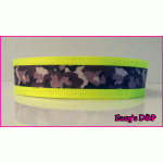 Neon geel camouflage paars lint hb