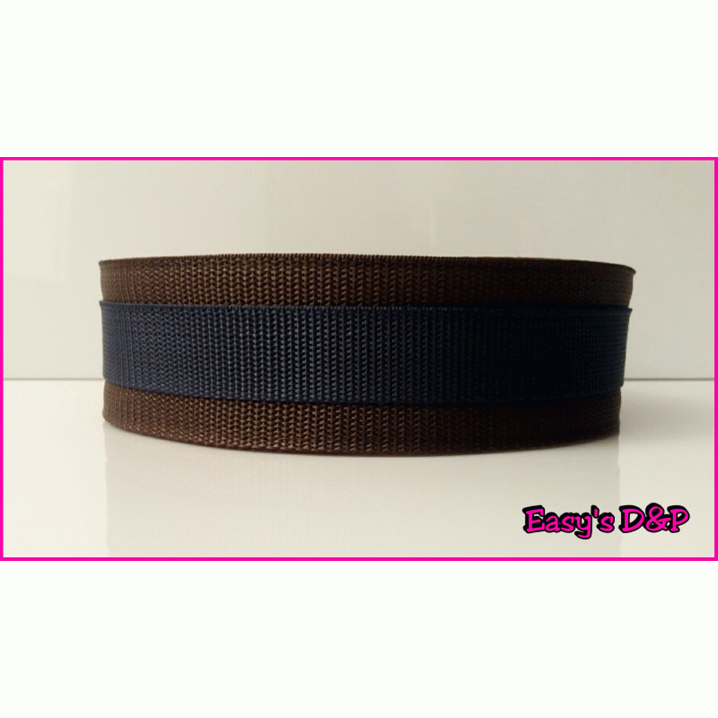 Bruin met donker blauw hb