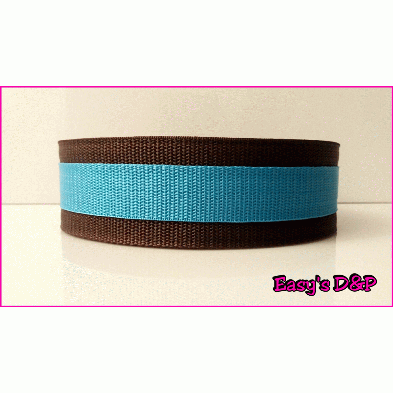 Bruin met licht blauw hb