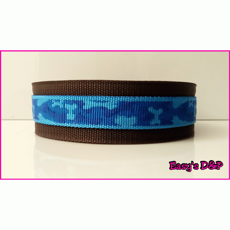 Bruin met blauw camo hb