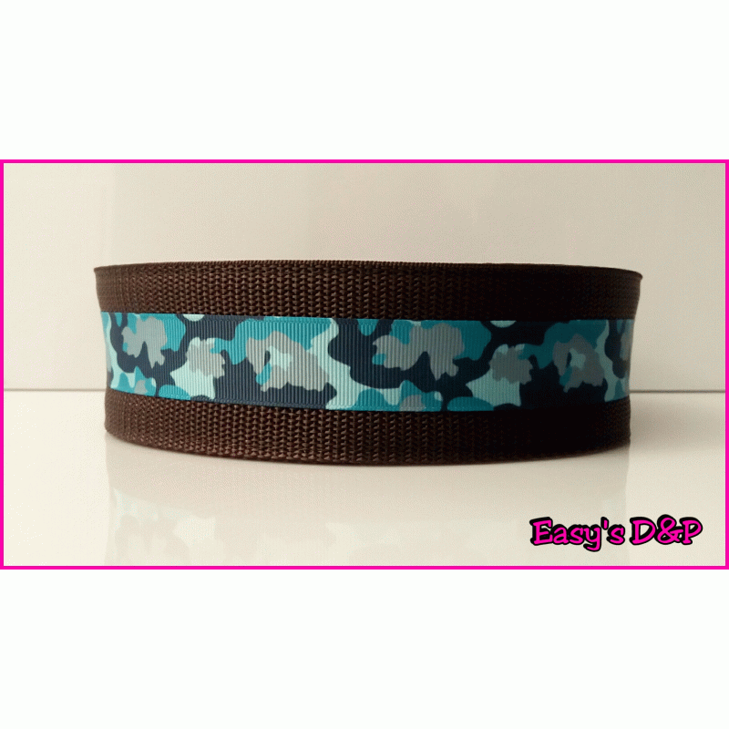Bruin met turquoise camo hb