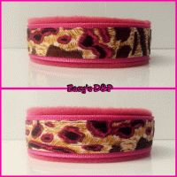 Panterprint fuchsia met bruin hb 