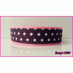 Sterren paars baby roze stof hb