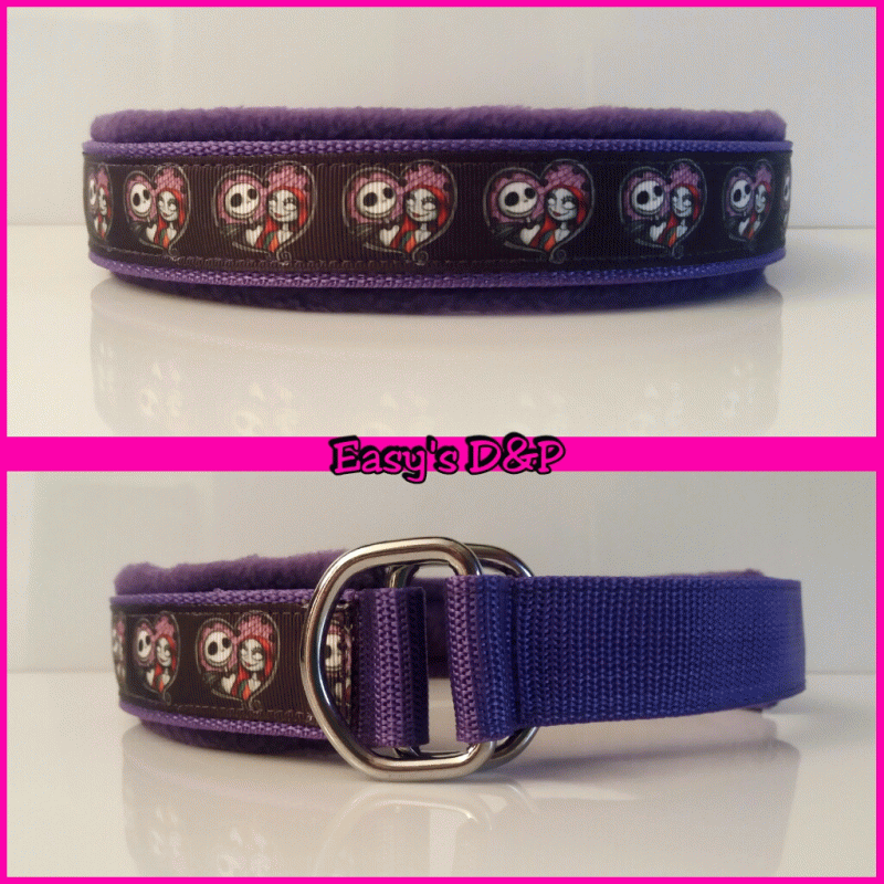 Sliphalsband paars Jack hartje 