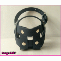 Muilkorf donker blauw biothane