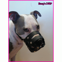 Muilkorf donker blauw biothane