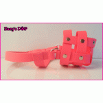 Muilkorf neon roze biothane