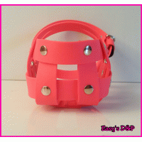 Muilkorf neon roze biothane