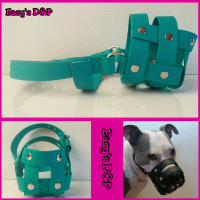 Muilkorf turquoise biothane