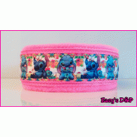 Sliphalsband neon roze Stitch 3