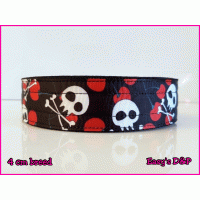 Skull kersen zwart hb