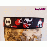 Skull kersen zwart 2.5 cm hb