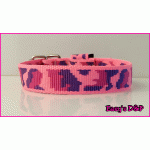 Roze camouflage nylon 2,5 cm hb