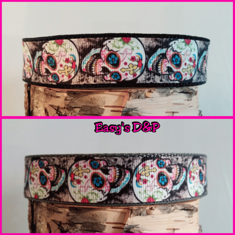 Skull grijs kruis kleur keus 2,5 cm hb