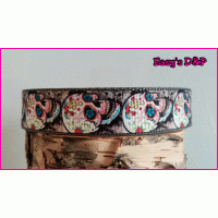 Skull grijs kruis kleur keus 2,5 cm hb