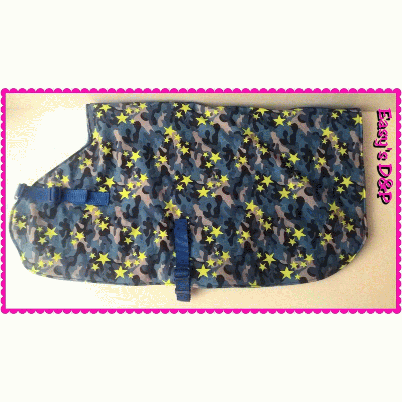 Jasje camouflage blauw met sterren 