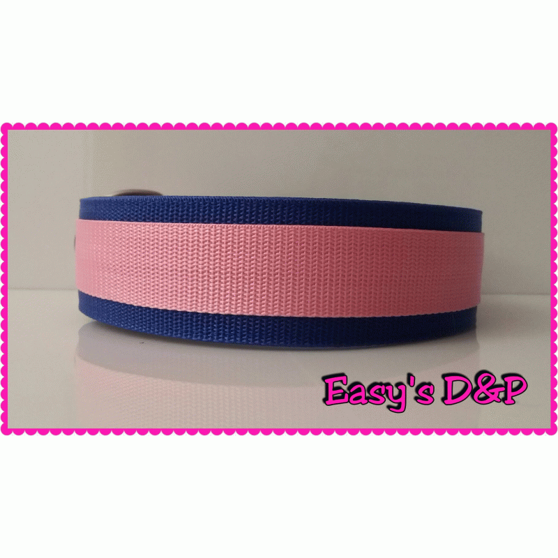 Kobaltblauw met baby roze hb