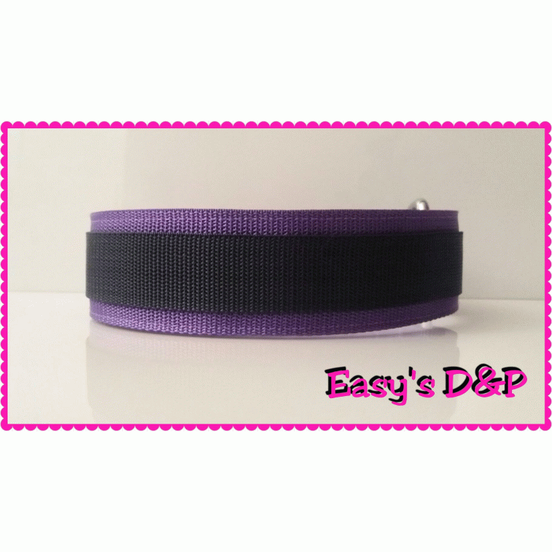 Paars met donker blauw hb