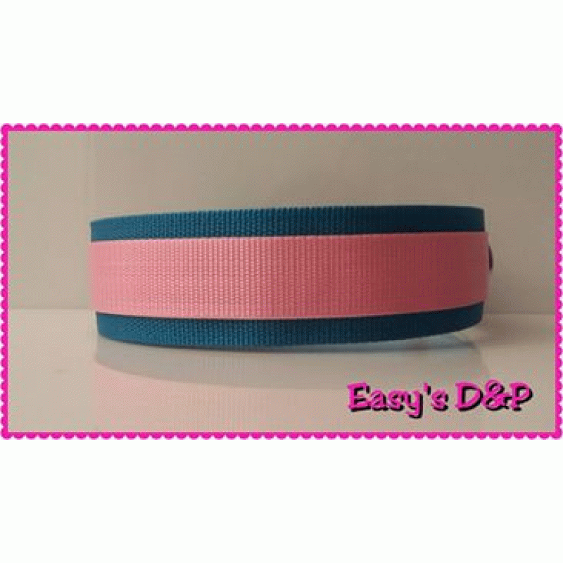 Turquoise met baby roze hb