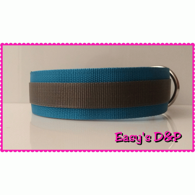 Turquoise met grijs hb