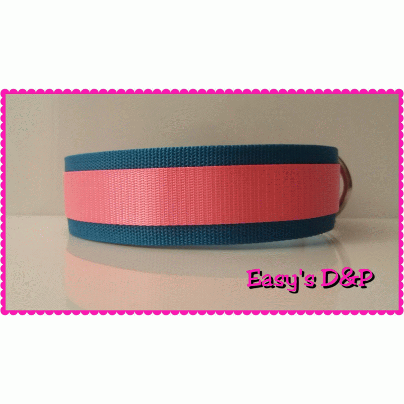 Turquoise met neon roze hb