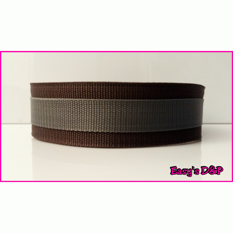 Bruin met grijs halsband