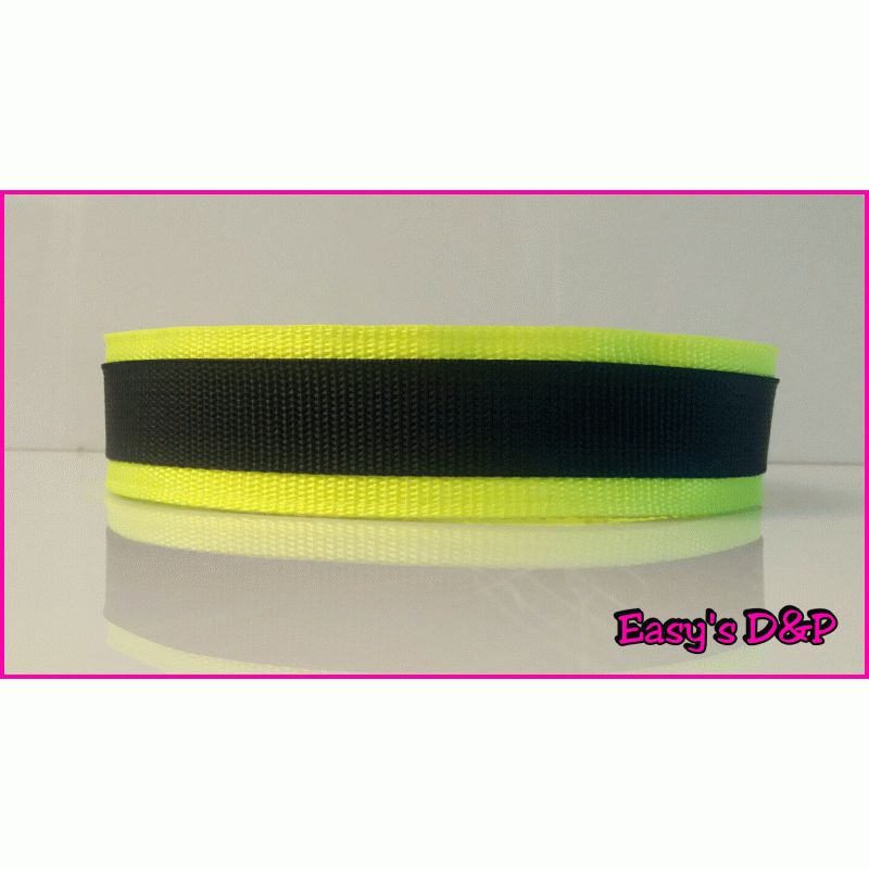 Neon geel met donker blauw hb
