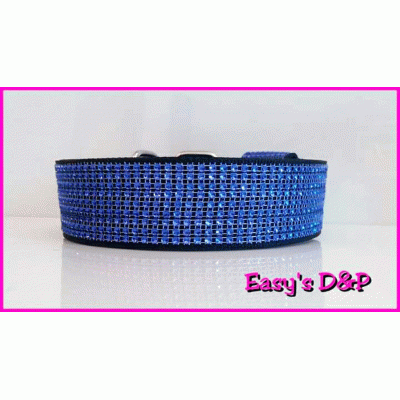 Zwart blauw bling bling hb