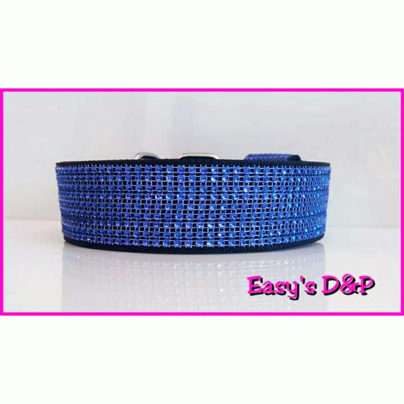 Zwart blauw bling bling hb