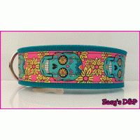 Skull roze gele bloem kleur keus hb
