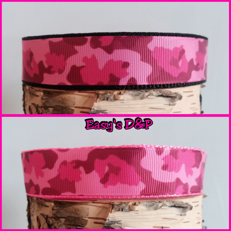 Camouflage roze kleur keus 2.5cm hb
